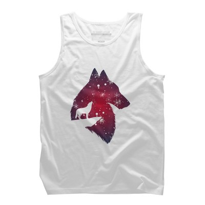 Men's Design By Humans Funny Christmas wolf with snowfall outfit adults baby kids T-Shi By NekoShop Tank Top