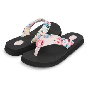 Women's Isabella Yoga Mat Floral Flip Flop - 1 of 4