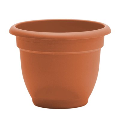 Bloem 8 in. D Resin Ariana Planter Terracotta Clay
