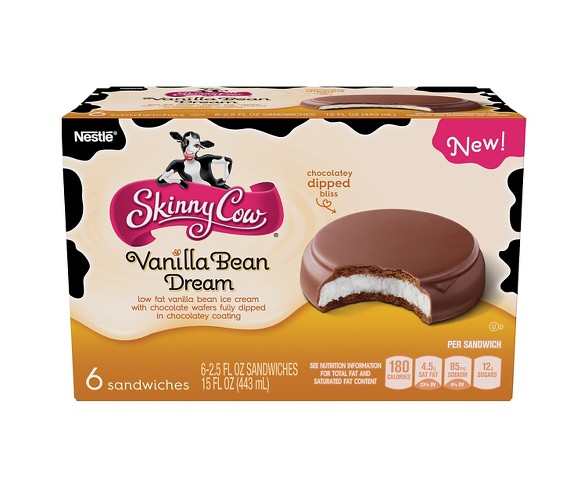 Skinny Cow&#174; Vanilla Bean Dream Ice Cream Sandwich - 6pk - 15oz