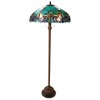 HomeStock Liaison Tiffany-Style 2 Light Victorian Floor Lamp 18" Shade - 2 of 4