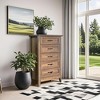 COZONY 5-Drawer Farmhouse Dresser Wood Tall Chest with Metal Handles for Bedroom Living Room Hallway Entryway - 3 of 4