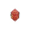 Black Bow Jewelry Red and Yellow Murano Glass & Sterling Silver Bead Charm, 17mm - 2 of 3