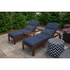Casual Cushion Solid Sunbrella Fabric 1-Piece Outdoor Chaise Cushion, 22.5"W x 74"L - 2 of 4