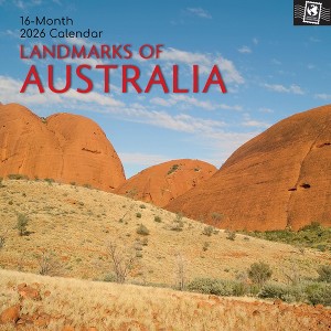 2026 Square Wall Calendar, Landmarks of Australia, 16-Month Passport Collection Theme with Reminder Stickers (12x12 In) - 1 of 4