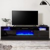 AMERLIFE TV Stand with Fireplace, LED Light Entertainment Center - 2 of 2