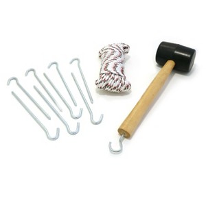 Coghlan's Steel Tent Peg 8-Pack with 50' Cord and Mallet - 1 of 1