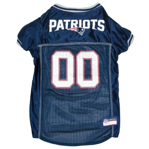 NFL New England Patriots Pets First Mesh Pet Football Jersey - Navy S - 1 of 4