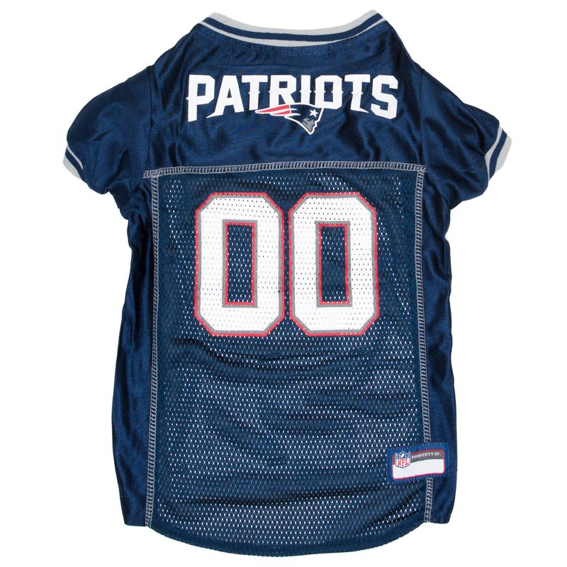NFL New England Patriots Pets First Mesh Pet Football Jersey - Navy S, 1 of 4