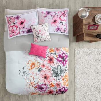 Pink/Orange Skye Comforter Set Full/Queen 5pc