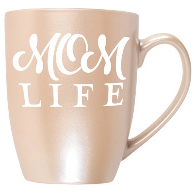 Elanze Designs Mom Life Precious Pearl 10 ounce New Bone China Coffee Cup Mug