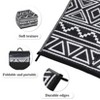 Waterproof Outdoor Rugs Modern Geometric Reversible Mat, UV-Resistant Plastic Straw Rug for RV Porch Deck Balcony Beach - 2 of 4