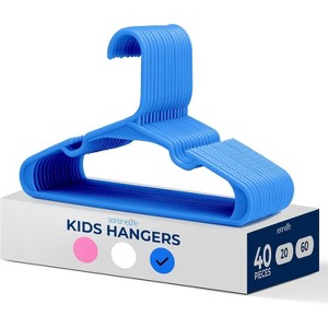 SereneLife Non-Slip Plastic Kids Hangers - 1 of 4