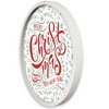 Creative Products Merry Christmas and Happy New Year Fade 20 x 20 Round White Framed Print - 2 of 4