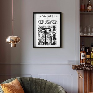 American Art Decor New York Daily Printed Glass Framed Wall Decor - 1 of 4