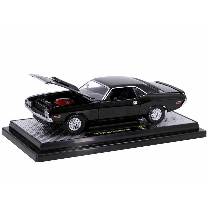 1970 Dodge Challenger T/A Black Limited Edition to 5250 pieces Worldwide 1/24 Diecast Model Car by M2 Machines, 2 of 4