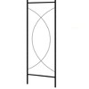 vidaXL Garden Arch Black Powder-coated iron Large Decorative Inlays - 4 of 4