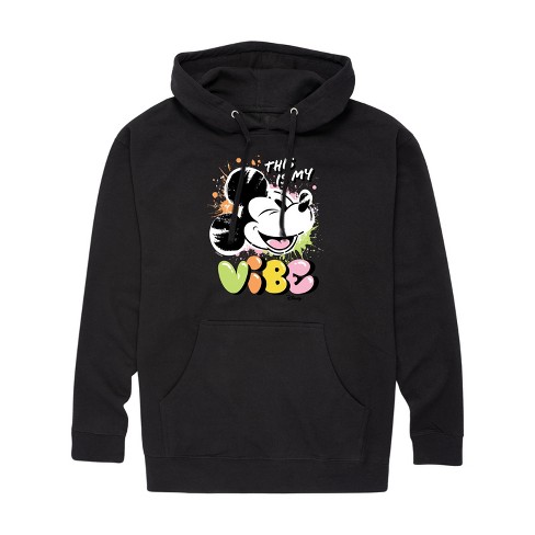 Men's - Disney - This Is My Vibe Mickey Mouse Graphic Fleece Pullover Hoodie - image 1 of 4