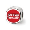 Black Bow Jewelry Sterling Silver Miami Redhawks NCAA Bead Charm - 2 of 4
