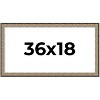 PosterPalooza | Panoramic Ornate Silver Picture Frame - UV Acrylic, Foam Board Backing, Hanging Hardware - 2 of 4