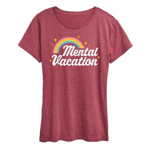 Women's - Instant Message - Mental Vacation Short Sleeve Graphic T-Shirt - 1 of 4