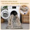 Waterproof Rug Pad Persian Style Camel 360g Pile Weight Pearl Velvet Washable Foldable Non-Shedding Living Room/Bedroom - 3 of 4