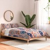 Deny Designs Full/Queen Pimlada Phuapradit Floral Paisley Half Drop Comforter and Pillow Sham Orange - 2 of 4