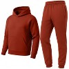 Galaxy Essentials Men’s Relaxed Fit  Heavyweight Fleece Pullover Hoodie & Sweatpants Jogging Set - 3 of 3