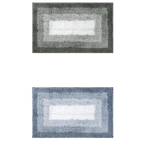 Unique Bargains Non-Slip Absorbent Soft Plush Shaggy Bath Mats 2 Pcs - 1 of 4