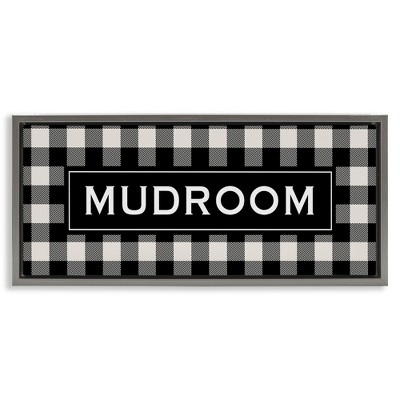 Stupell Industries Mudroom Classic New England Plaid, 25" x 11"