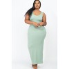 Slickblue Plus Size Solid Maxi Dress for Women, Sleeveless Stretch Jersey Knit, Casual Fit, 14 Colors Options, Size 1XL-3XL - 2 of 4