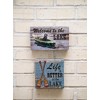 Beachcombers Welcome To The Lake Light-Up LED Block Wood Composite 7.87 x 1.57 x 4.72 - 2 of 2