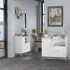 Buffet Cabinet with Drawers（of 2 set), 40" Sideboard Buffet Storage Cabinet with Shelves and Doors - 3 of 4