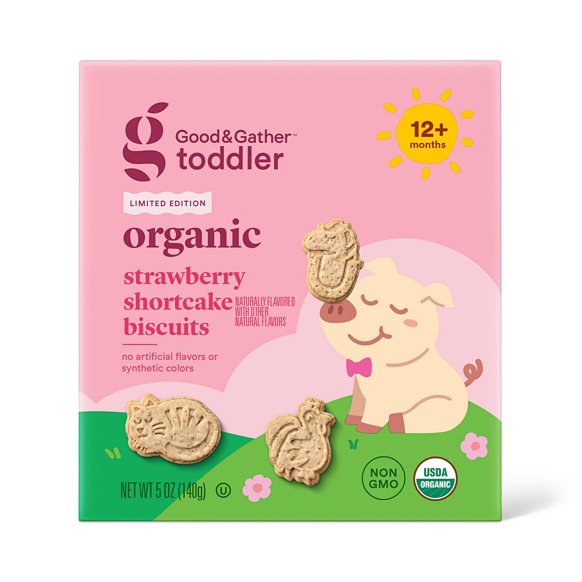 Organic Strawberry Shortcake Biscuits - 5oz - Good & Gather™