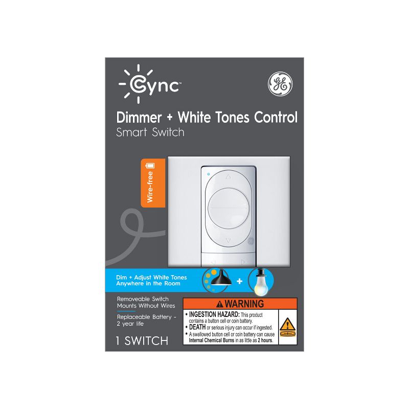 GE CYNC Smart Dimmer Light Switch, 1 of 10