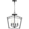 Quorum Lighting Mantle 4 - Light Pendant in  Matte Black - 3 of 3