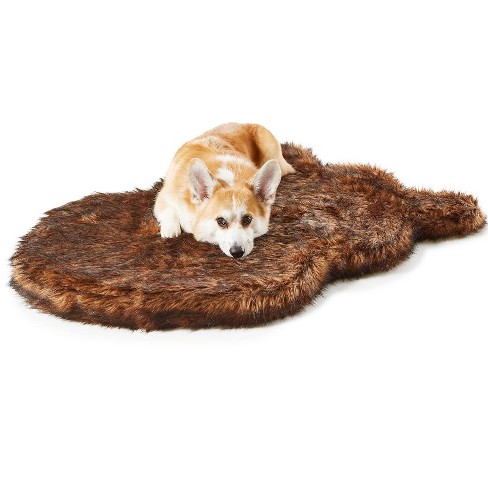 Paw Brands Puprug Faux Fur Portable Orthopedic Luxury Dog Bed : Target