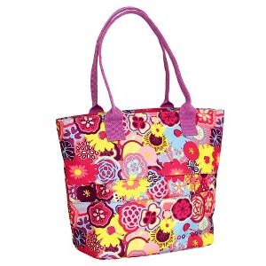J World Lola Lunch Bag with Back Pocket - Poppy Pansy