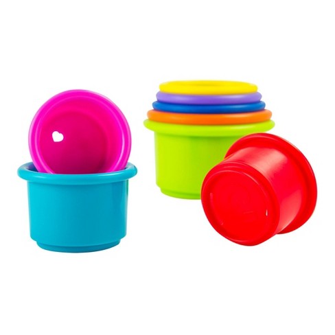 8 Pcs Stacking Play Cups Bath Toy For Baby Toddlers Fun Cups Game