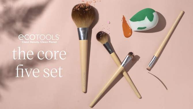 EcoTools Core Five Makeup Brush &#38; Sponge Set - 5pc, 2 of 9, play video