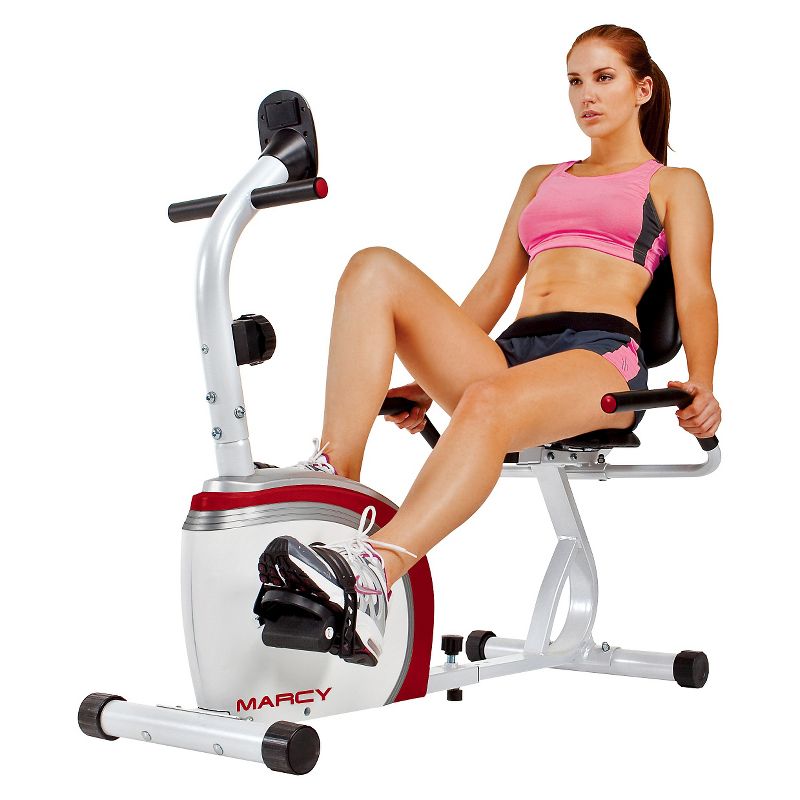 Marcy Recumbent Magnetic Exercise Bike with Pulse Monitor, 3 of 15