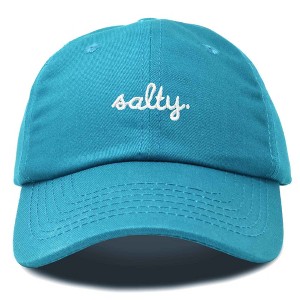 Dalix Salty Embroidered Cotton Beach Baseball Cap Adjustable Dad Hat Womens - 1 of 4