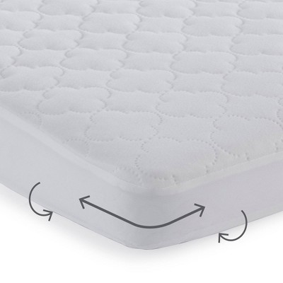 Sealy Waterproof White Mini Crib Mattress Protector Pad