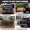 Mockins 60"x24"x6" Rustproof Hitch Mount Carrier - 500lbs Cap. Hitch Basket - 3 of 4