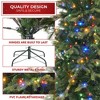 Casafield Pre-Lit Slim Aspen Fir Artificial Christmas Tree with White & Multicolored LED Lights, Sturdy Stand - 4 of 4