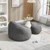 Airsurfer Bean Bag Chair for Adults with Footrest - Soft Padded Cover, Ideal for Bedroom, Dorm, Gaming or Living Room - 4 of 4
