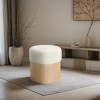 Meridian Furniture,Nimes Velour Fur Fabric Ottoman/Stool - 2 of 4