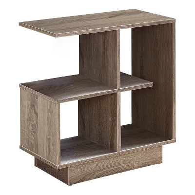 Monarch Specialties Accent Table Side End Narrow Small 3 Tier Living Room Bedroom Laminate Brown Contemporary Modern