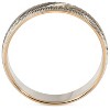 Pompeii3 Mens 14k Gold Two Tone Wedding Carved New Ring Band - 2 of 3