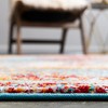 Unique Loom Rosso Cavalli Border Indoor Woven Area Rug - 3 of 4